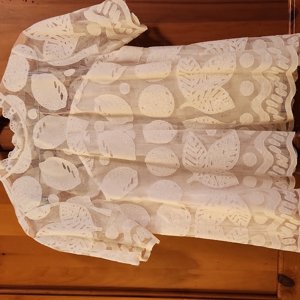 HD in Paris White Lace Blouse